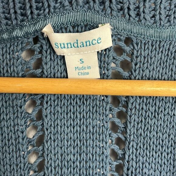 Sundance women’s vella chunky knit sweater duster sleeveless cardigan - Picture 2 of 6